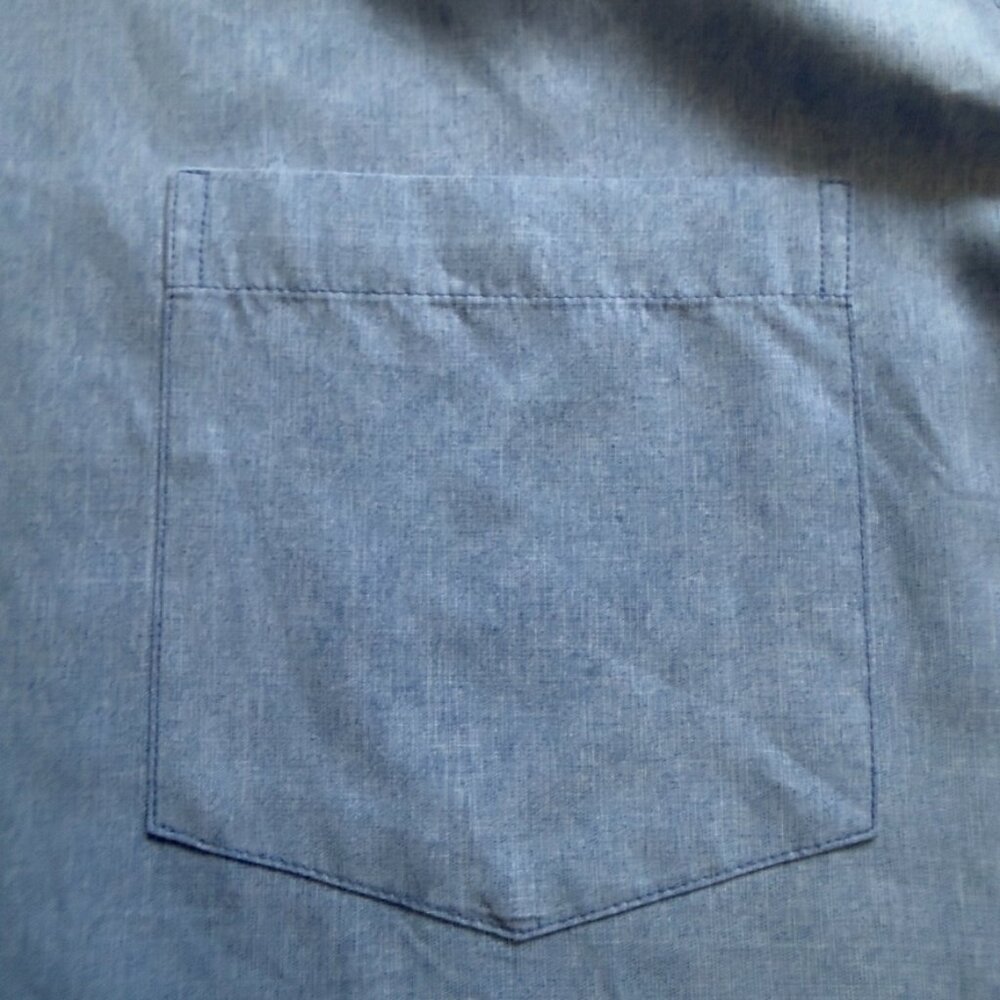Bugatchi Uomo Blue Button-Down Shirt – Size L - Picture 6 of 11